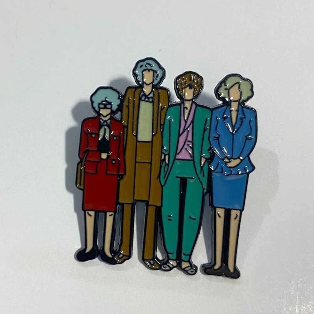 The Golden Girls Enamel Pin Badge Lapel Brooch TV Show Collectible Gift Girls